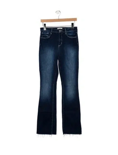 Pre-owned L'agence High-rise Flared Jeans In Blue