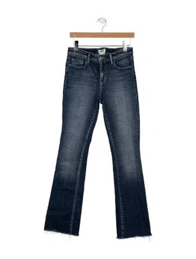 Pre-owned L'agence High-rise Flared Jeans In Blue