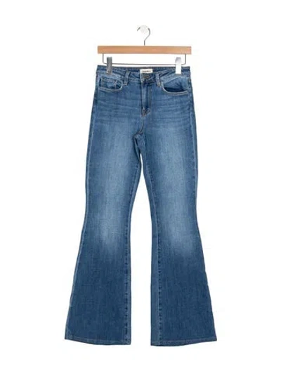 Pre-owned L'agence High-rise Flared Jeans In Blue