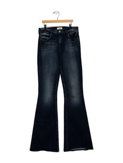 Pre-owned L'agence High-rise Flared Jeans In Blue