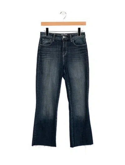 Pre-owned L'agence High-rise Flared Jeans In Blue