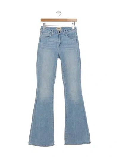 Pre-owned L'agence High-rise Flared Jeans In Blue