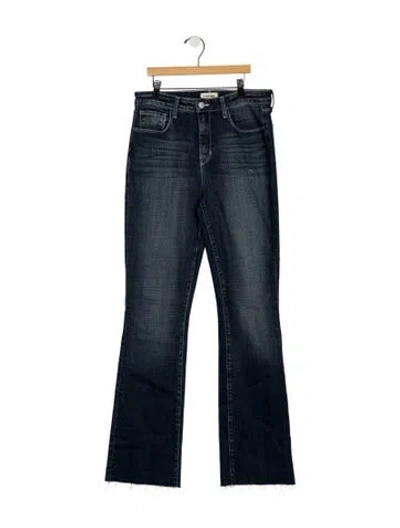 Pre-owned L'agence High-rise Flared Jeans In Blue