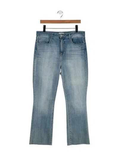 Pre-owned L'agence High-rise Flared Jeans In Blue