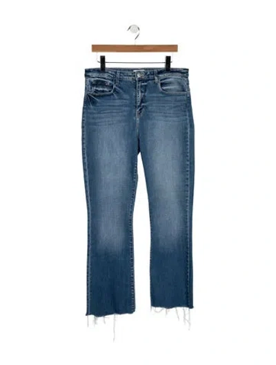 Pre-owned L'agence High-rise Flared Jeans In Blue
