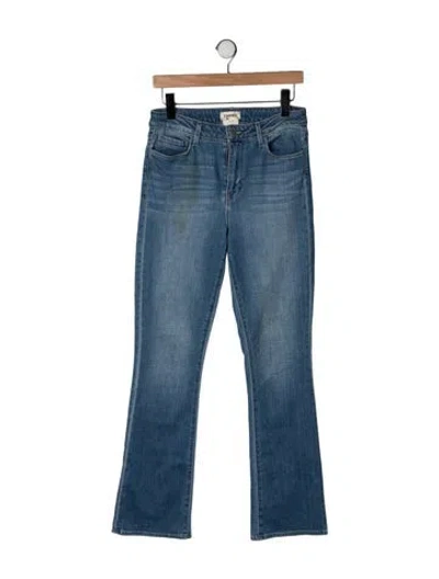 Pre-owned L'agence High-rise Flared Jeans In Blue