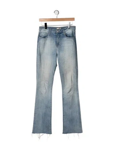 Pre-owned L'agence High-rise Flared Jeans In Blue
