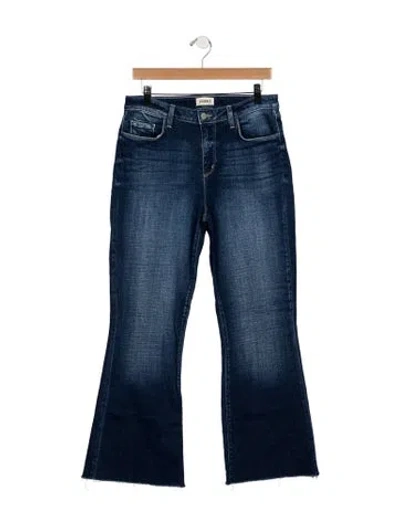 Pre-owned L'agence High-rise Flared Jeans In Blue