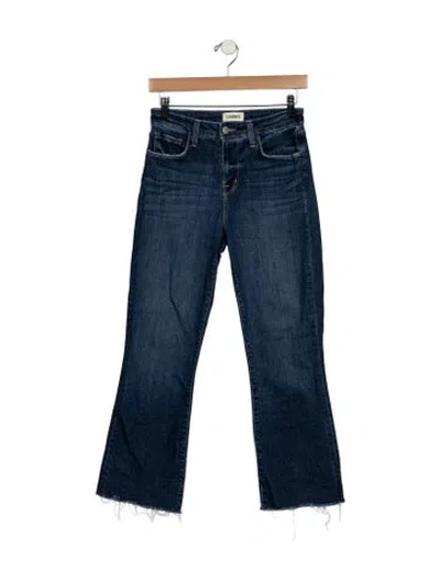 Pre-owned L'agence High-rise Flared Jeans In Blue