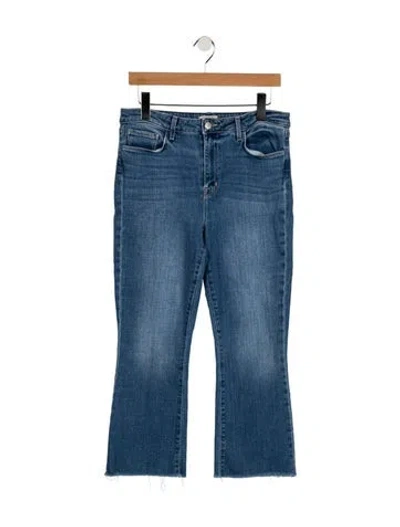 Pre-owned L'agence High-rise Flared Jeans In Blue