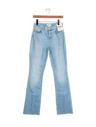 Pre-owned L'agence High-rise Flared Jeans In Blue
