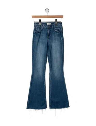 Pre-owned L'agence High-rise Flared Jeans In Blue