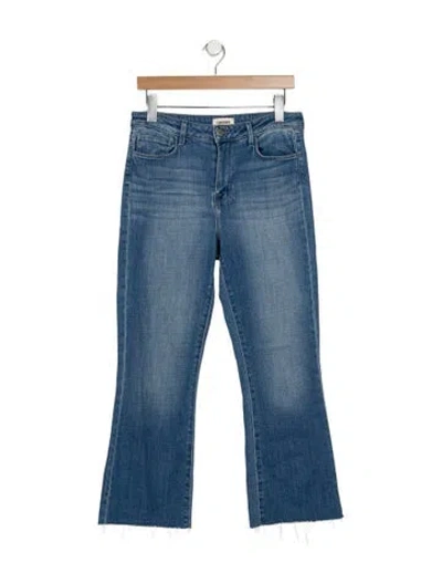 Pre-owned L'agence High-rise Flared Jeans In Blue