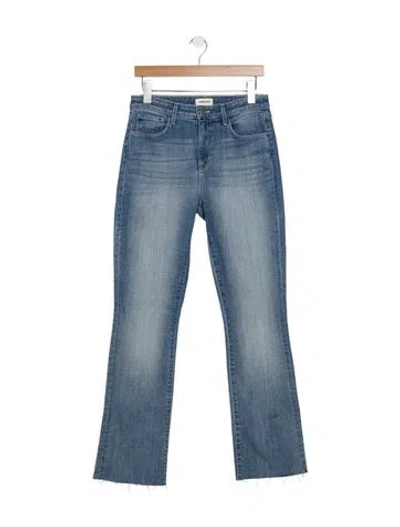 Pre-owned L'agence High-rise Flared Jeans In Blue