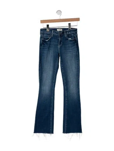 Pre-owned L'agence High-rise Flared Jeans In Blue