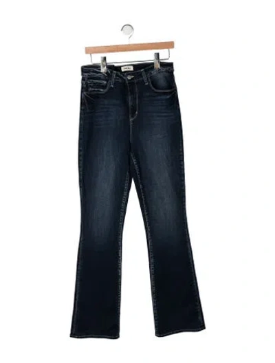 Pre-owned L'agence High-rise Flared Jeans In Blue