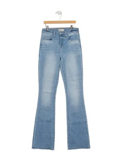 Pre-owned L'agence High-rise Flared Jeans In Blue