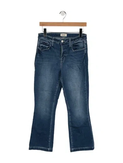 Pre-owned L'agence High-rise Flared Jeans In Blue