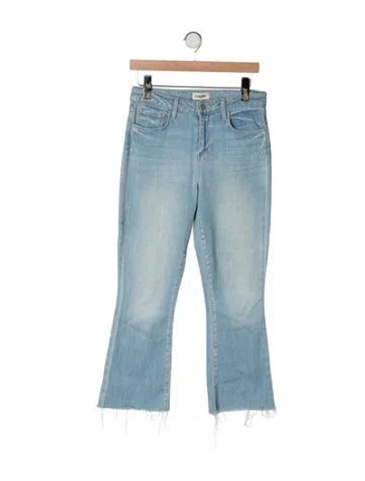 Pre-owned L'agence High-rise Flared Jeans In Blue