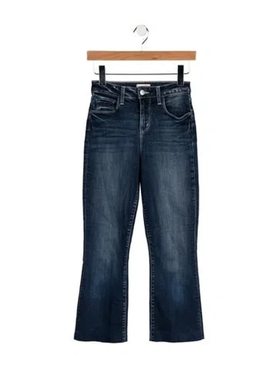 Pre-owned L'agence High-rise Flared Jeans In Blue