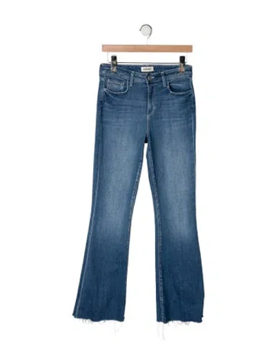 Pre-owned L'agence High-rise Flared Jeans In Blue