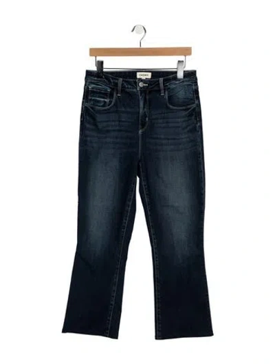 Pre-owned L'agence High-rise Flared Jeans In Blue