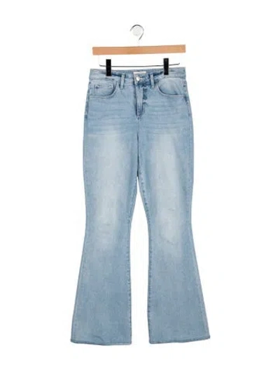 Pre-owned L'agence High-rise Flared Jeans In Blue