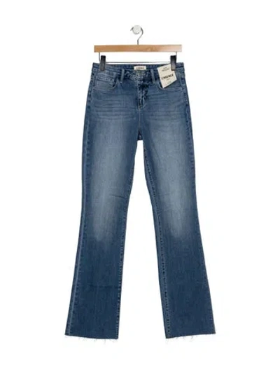 Pre-owned L'agence High-rise Flared Jeans In Blue