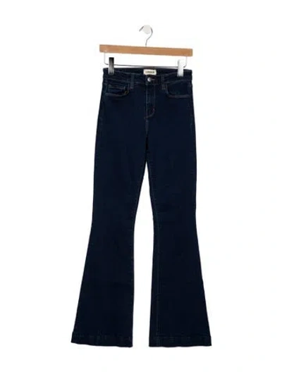 Pre-owned L'agence High-rise Flared Jeans In Blue