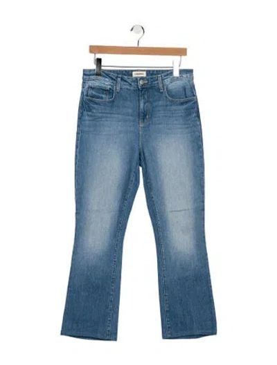 Pre-owned L'agence High-rise Flared Jeans In Blue