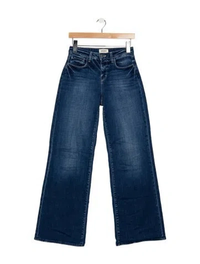 Pre-owned L'agence High-rise Flared Jeans In Blue