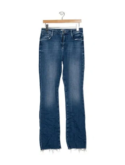 Pre-owned L'agence High-rise Flared Jeans In Blue