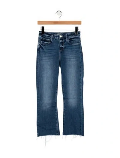 Pre-owned L'agence High-rise Flared Jeans In Blue