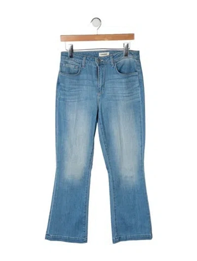 Pre-owned L'agence High-rise Flared Jeans In Blue
