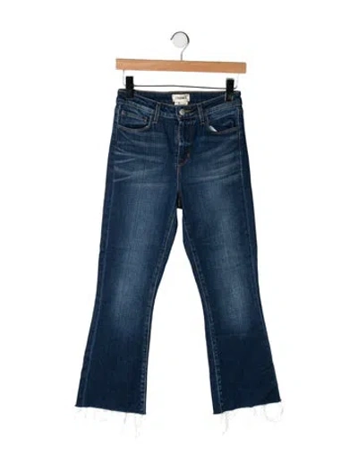 Pre-owned L'agence High-rise Flared Jeans In Blue