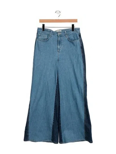 Pre-owned L'agence High-rise Flared Jeans In Blue
