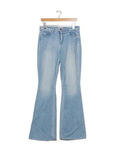 Pre-owned L'agence High-rise Flared Jeans In Blue