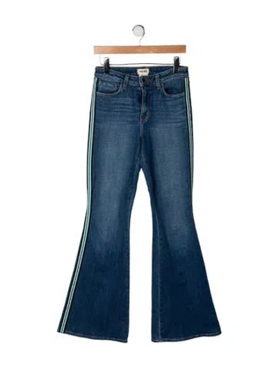 Pre-owned L'agence High-rise Flared Jeans In Blue
