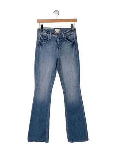 Pre-owned L'agence High-rise Flared Jeans In Blue