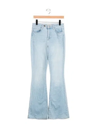 Pre-owned L'agence High-rise Flared Jeans In Blue