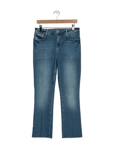 Pre-owned L'agence High-rise Flared Jeans In Blue
