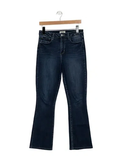 Pre-owned L'agence High-rise Flared Jeans In Blue