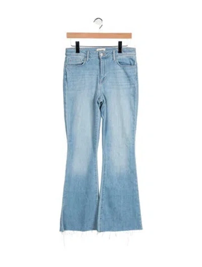 Pre-owned L'agence High-rise Flared Jeans In Blue