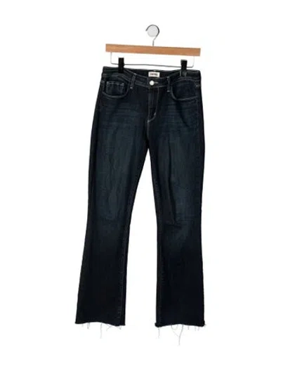 Pre-owned L'agence High-rise Flared Jeans In Blue