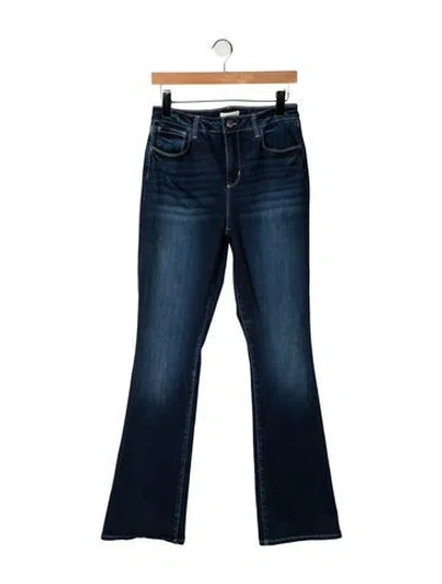 Pre-owned L'agence High-rise Flared Jeans In Blue