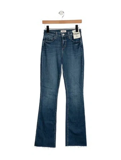 Pre-owned L'agence High-rise Flared Jeans In Blue