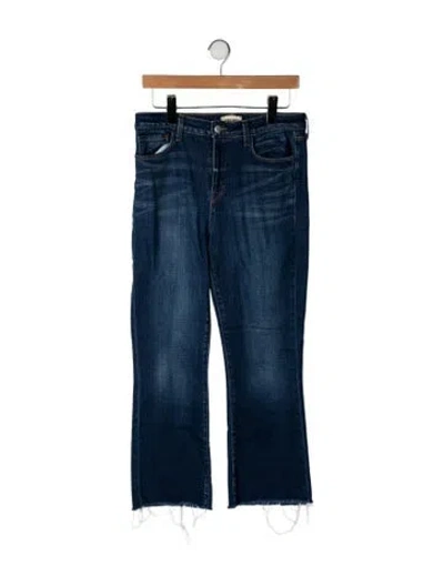 Pre-owned L'agence High-rise Flared Jeans In Blue