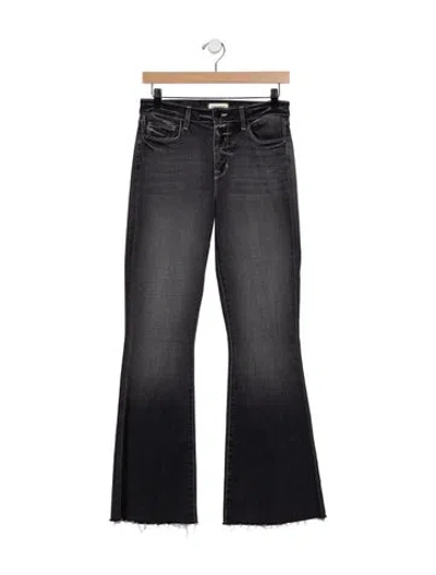 Pre-owned L'agence High-rise Flared Jeans In Gray