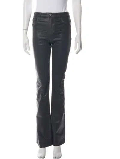Pre-owned L'agence High-rise Flared Jeans In Gray