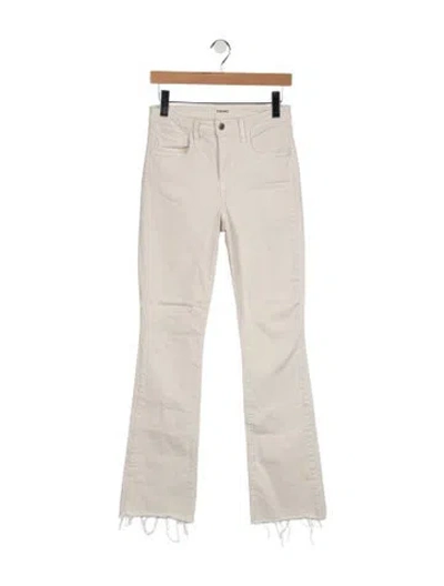 Pre-owned L'agence High-rise Flared Jeans In Grey
